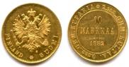 10 markkaa 1882 year