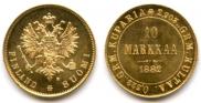 10 markkaa 1882 year
