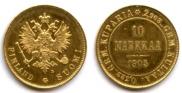 10 markkaa 1905 year