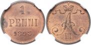1 penni 1893 year