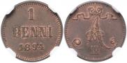 1 penni 1894 year
