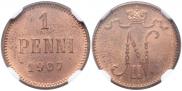 1 penni 1907 year