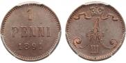 1 penni 1891 year