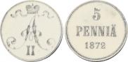 5 pennia 1872 year