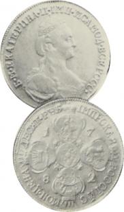 10 roubles 1782 year