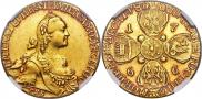 10 roubles 1766 year