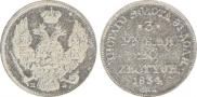 3 roubles - 20 złotych 1834 year