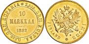 10 markkaa 1882 year