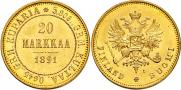 20 markkaa 1891 year
