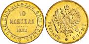 10 markkaa 1882 year