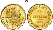 10 markkaa 1881 year