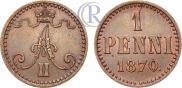 1 penni 1870 year