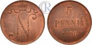 5 pennia 1906 year