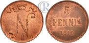 5 pennia 1910 year