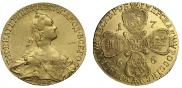 10 рублей 1766 года