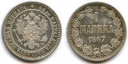 1 markka 1867 year