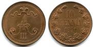 10 pennia 1891 year