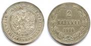 2 markkaa 1905 year