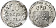 10 groszy 1831 year