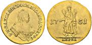 2 червонца 1751 года