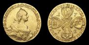 10 roubles 1772 year