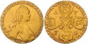 10 roubles 1774 year