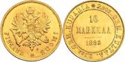 10 markkaa 1882 year