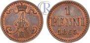 1 penni 1865 year