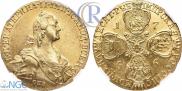 10 рублей 1766 года