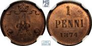 1 penni 1874 year