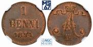 1 penni 1894 year