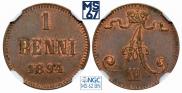 1 penni 1894 year