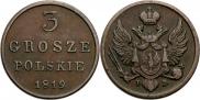 3 grosze 1819 year