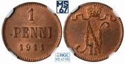 1 penni 1911 year