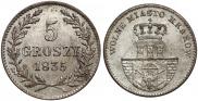 5 groszy 1835 year