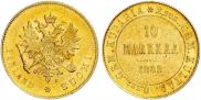 10 markkaa 1882 year