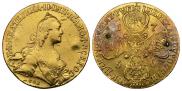 10 roubles 1766 year