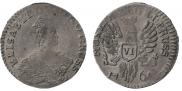 6 groszy 1761 year