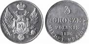 3 grosze 1826 year