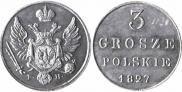 3 grosze 1827 year