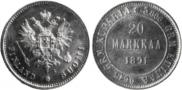 20 markkaa 1891 year