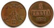 5 пенни 1870 года