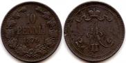 10 pennia 1876 year