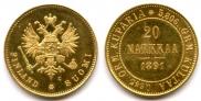 20 markkaa 1891 year