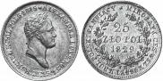 25 złotych 1829 year