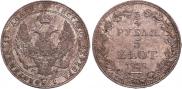 3/4 рубля - 5 злотых 1838 года