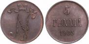 5 pennia 1905 year