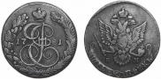 5 kopecks 1781 year