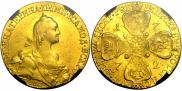 10 roubles 1772 year