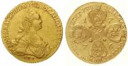 10 roubles 1776 year